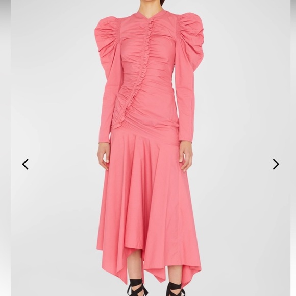 Ulla Johnson | Priyanka Gathered Ruffle Midi Dress - Picture 2 of 6